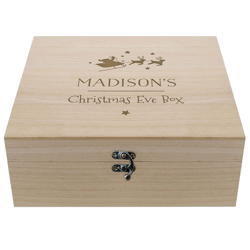 Personalised Wooden Christmas Eve Box